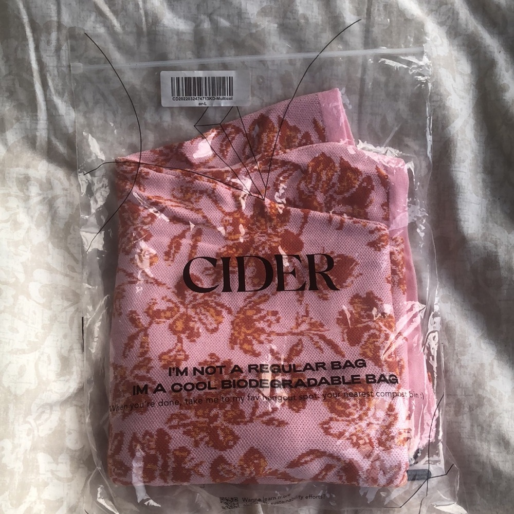 Cider cutout floral mini dress